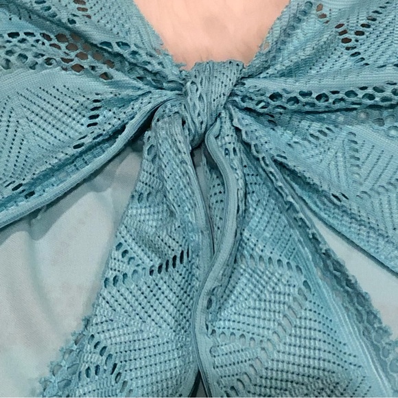 SBO Romper - Tiffany Blue Aztec Bohemian 💗 - Picture 3 of 11